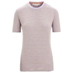 Icebreaker Women's Merino Linen S/S Tee Stripe - Merino Shirt