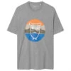 KnowledgeCotton Apparel Regular Mountain Front Print - T-shirt